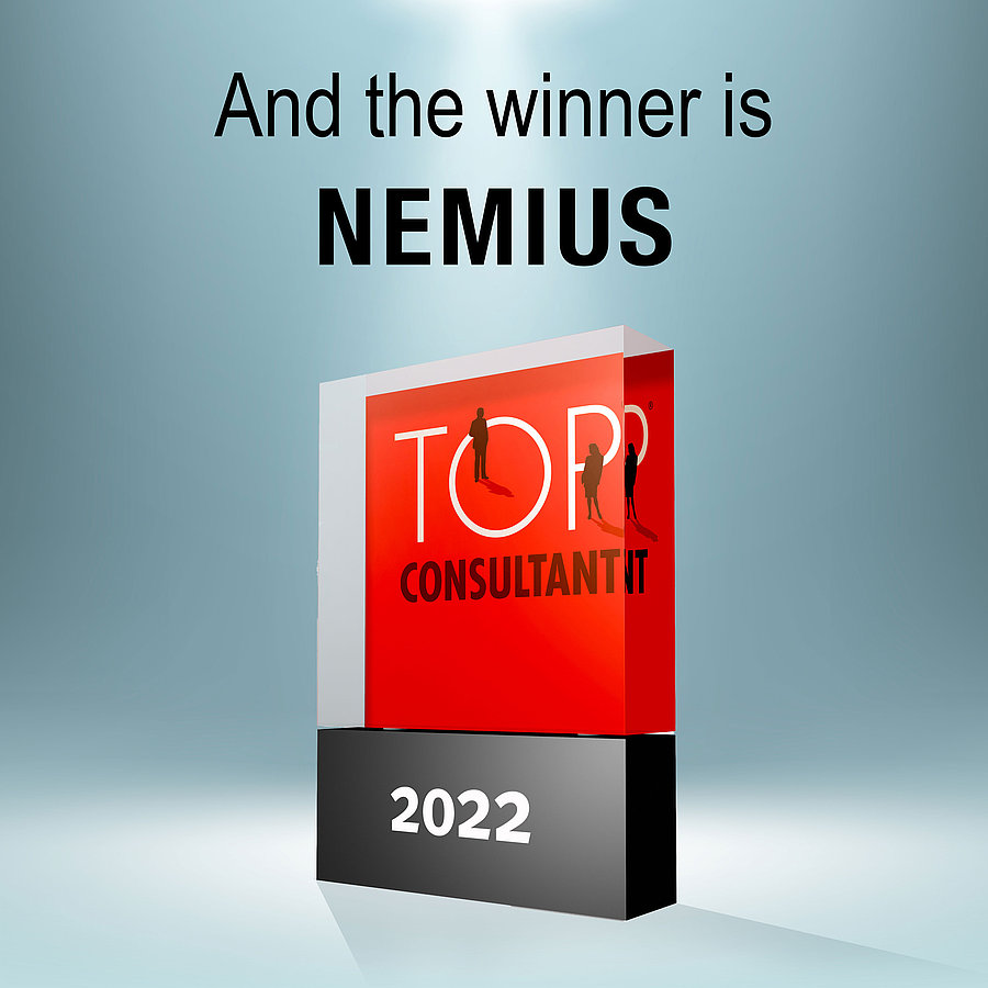 NEMIUS wird als Top Consultant 2022 ausgezeichnet