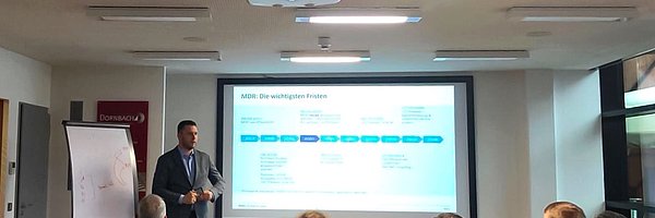 Thorsten Schmitt informiert über die EU-Verordnung für Medizinprodukte (MDR)